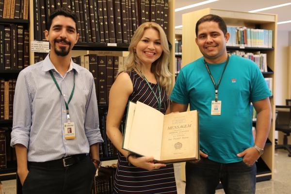 Atendimento de excelência gerou elogios do pesquisador aos servidores (Foto: Bia Medeiros)