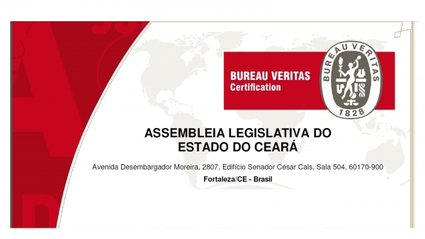 Recertificação recebida pela DAO da AL-CE