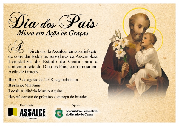 Missa será realizada no próximo dia 13