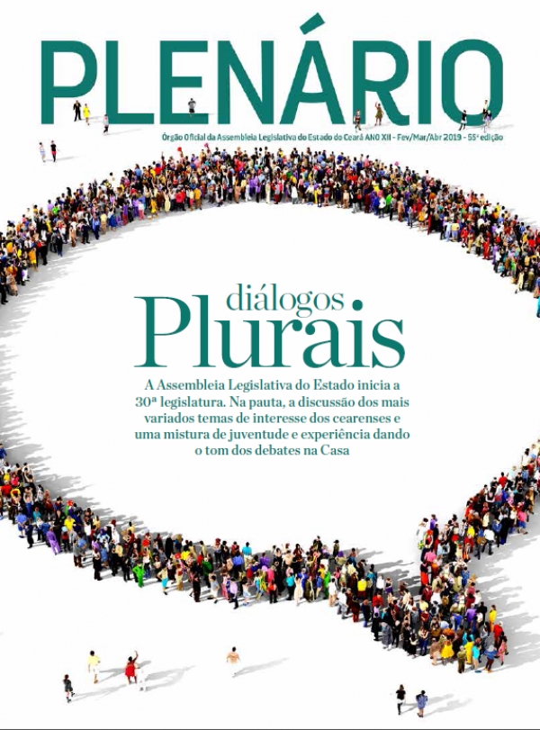 Capa da Revista Plenário, edição de fevereiro a abril de 2019