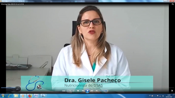 Gisele Pacheco, nutricionista do DSAS