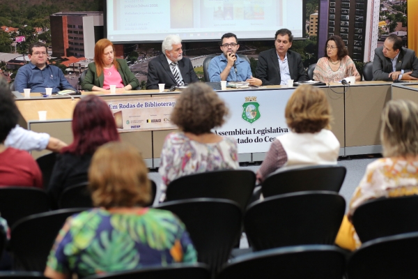 Mailson Furtado durante o evento que reuniu servidores do Poder Legislativo