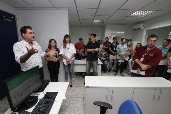 Diretor do DSAS, Luís Edson Corrêa, durante encontro com servidores da COPI