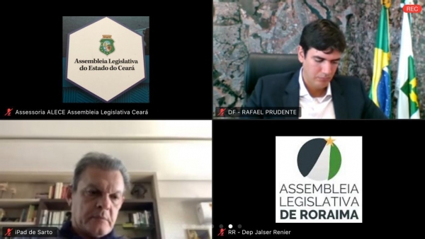 Reunião remota mobilizou presidentes das Assembleias Legislativas