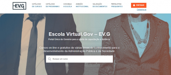 Lista de cursos  está disponível no site da escola virtual de governo 