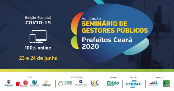 Evento será realizado de forma online