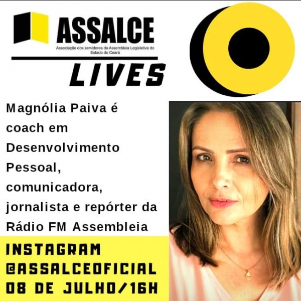 Magnólia Paiva abre o ciclo do Assalce lives relacionado a Comunicação