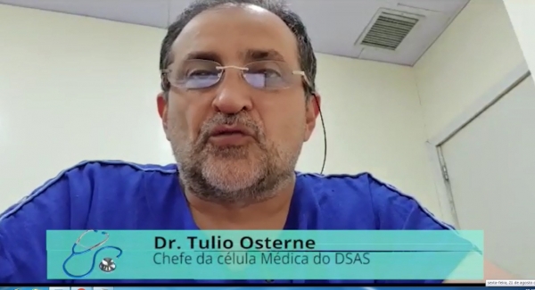 Médico Túlio Osterne,  do DSAS, recomenda atenções com a saúde masculina