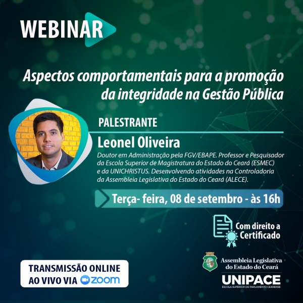 Webinar é voltado a servidores da AL