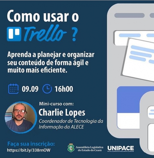 Charlie Lopes ministrará o mini-curso