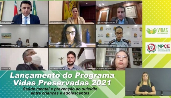 Lançamento do Vidas Preservadas foi realizado de forma virtual