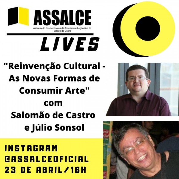 Assalce lives tem transmissão pelo Instagram @assalceoficial