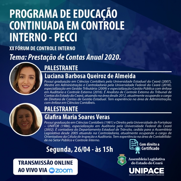 Inscrições para o Fórum podem ser feitas de forma virtual