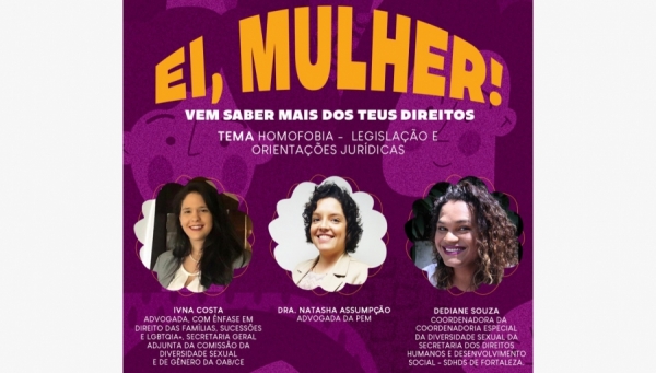 Procuradoria Especial da Mulher promoveu cinco lives até agora