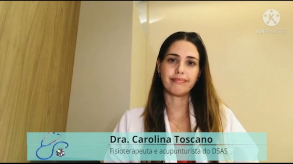 Doutora  Carolina Toscano ,  Fisioterapeuta  e Acupunturista DO DSAS