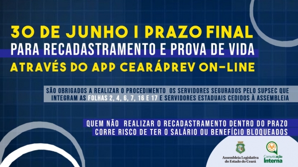 Departamento de Gestão de Pessoas orienta servidores a proceder sobre a prova de vida