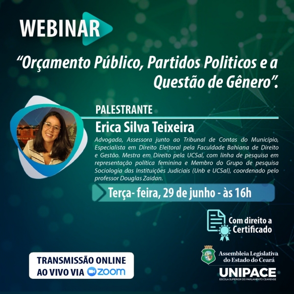 Participação no Webinar assegura emissão de certificado ao servidor