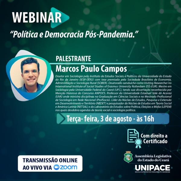 Inscrições para o Webinar já podem ser feitas