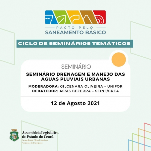 Seis seminários serão realizados até setembro