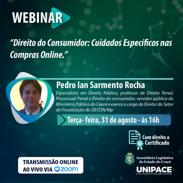 Webinar traz temas de interesse dos servidores sempre às terças-feiras