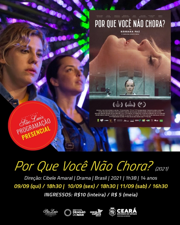 Filme tem sessões nestas quinta (09/09), sexta (10/09) e sábado (11/09)