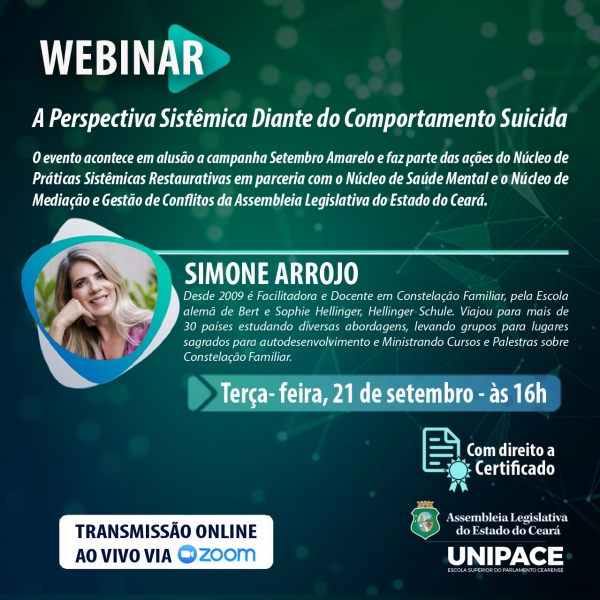 Webinar será aberto ao público nesta edição