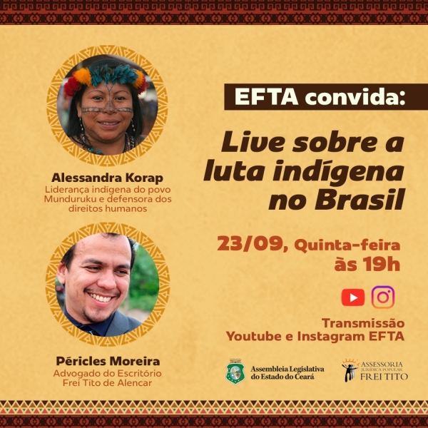 Live terá transmissão pelo YouTube e Instagram