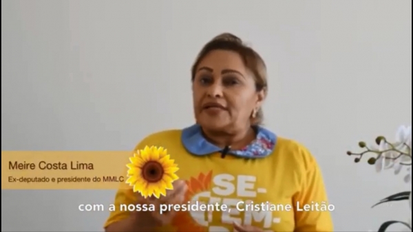 Presidente de Honra do MMLC Meire Costa Lima