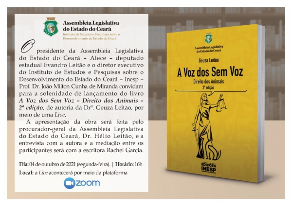 Obra terá apresentação do procurador-geral da Assembleia, Hélio Leitão