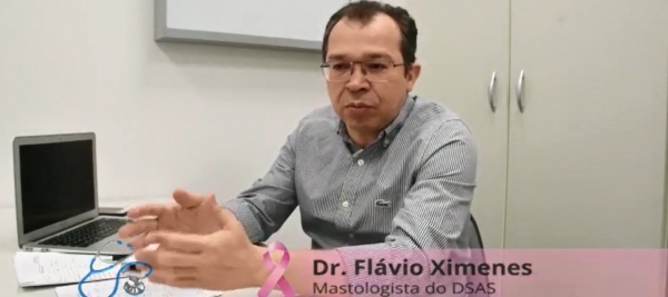 médico mastologista Flávio Ximenes destaca que prevenção do  câncer de mama inclui estilo de vida saudável 