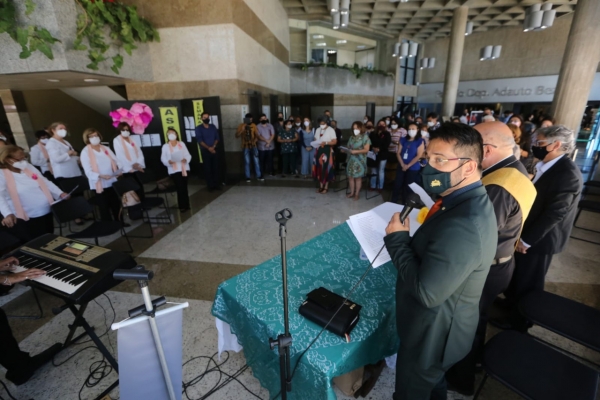 Servidores vítimas da pandemia foram homenageados  