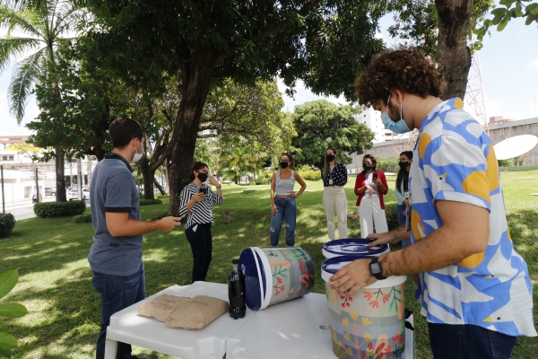 Servidores durante a atividade realizada nesta quarta-feira (08/12)