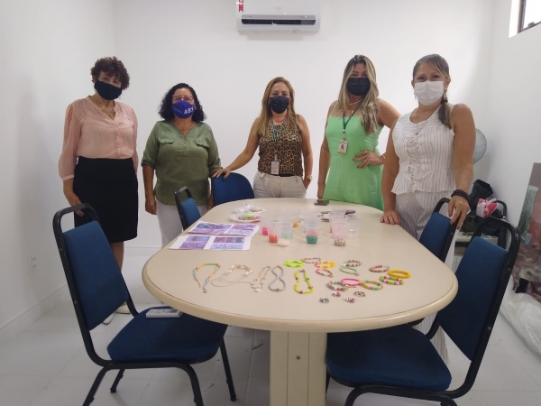 Servidoras durante a aula realizada