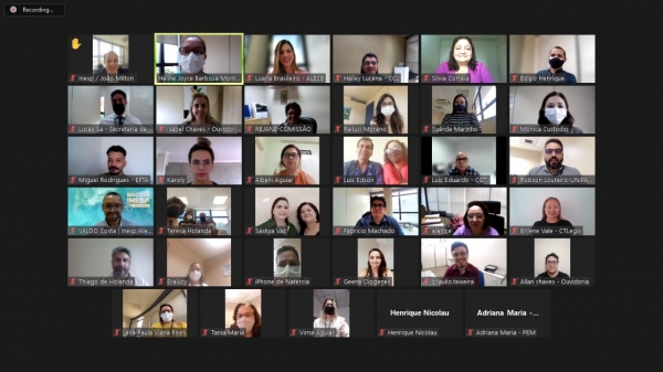 Reunião foi realizada de forma virtual