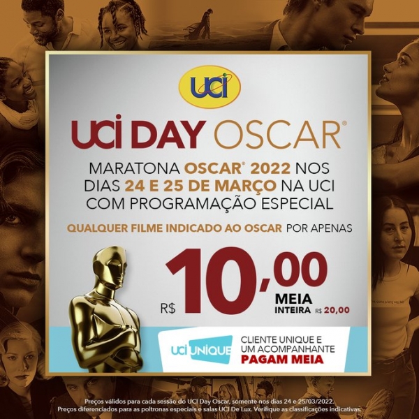 Filmes estarão em exibição nos cinemas UCI Iguatemi e Parangaba