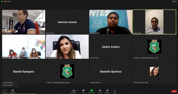 Reunião foi realizada em modo virtual