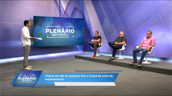 Equipe do Plenário Esportivo: Italo Nunes, Paulo Cesar Norões, Carlos Xilva  e Fernando Graziani