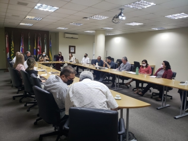 Reunião do Comitê de Gestão Estratégica da Alece, realizada em 9 de maio deste ano