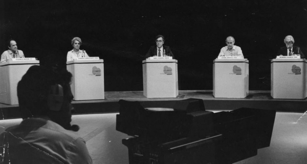Debate televisivo entre os candidatos ao governo do Rio de Janeiro, em 1982
