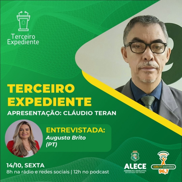 Augusta Brito é a primeira suplente do senador eleito Camilo Santana