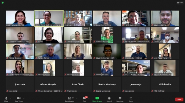 Reunião virtual com participantes do Alece 2030