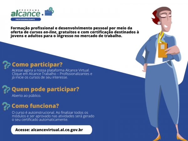  cursos são abertos ao público