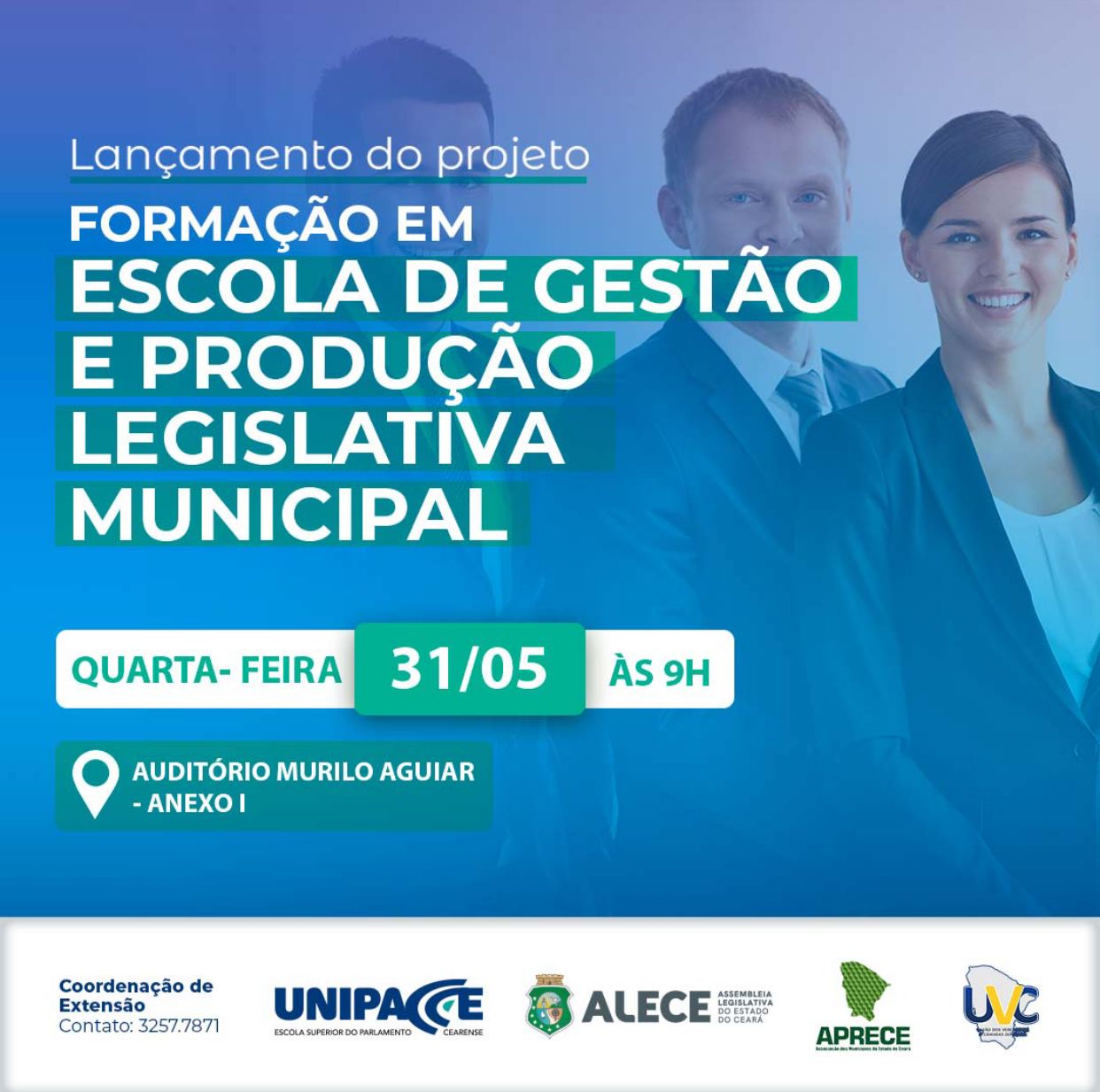 Projeto tem o objetivo de promover a formação de agentes públicos municipais
