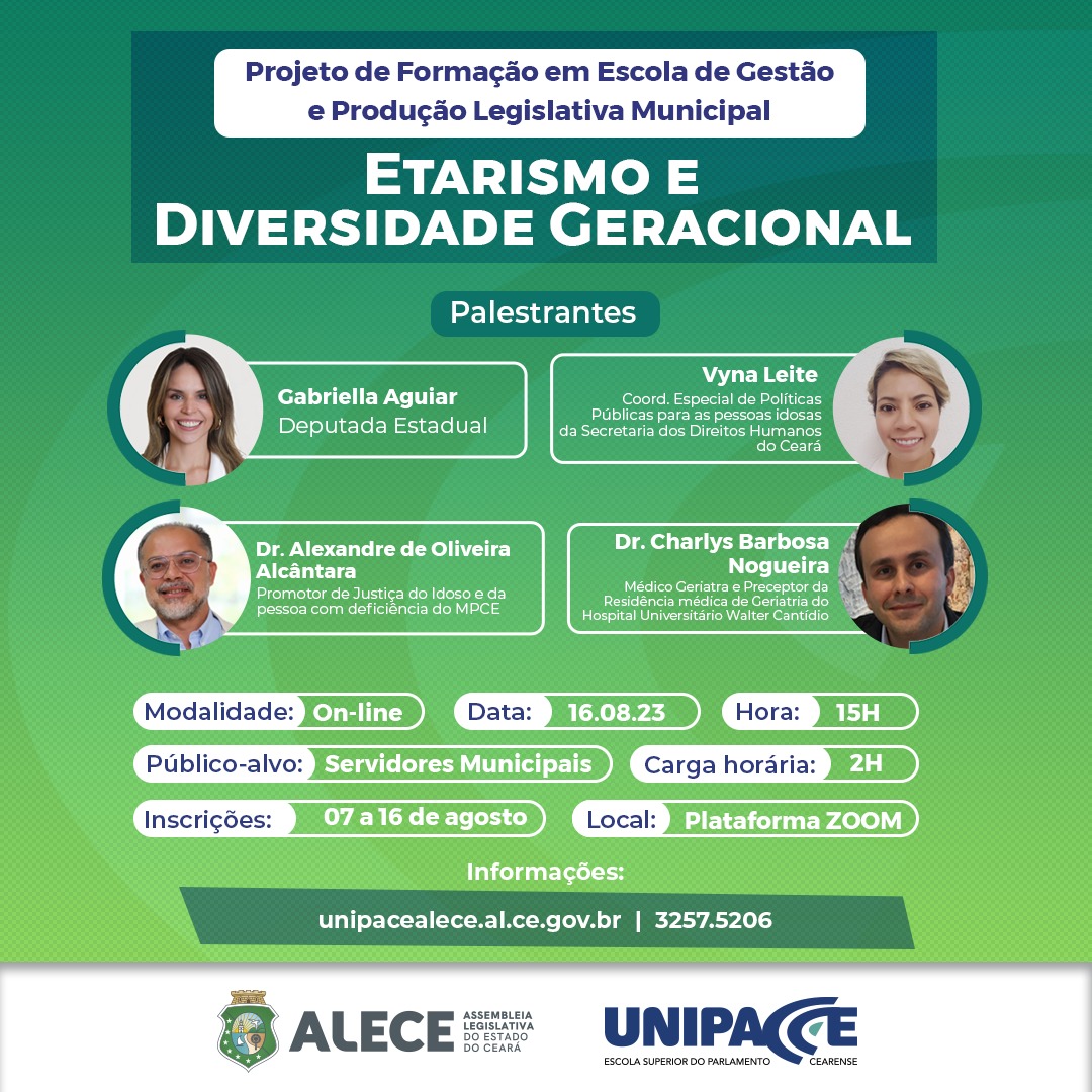 Atividade será transmitida pela plataforma Zoom