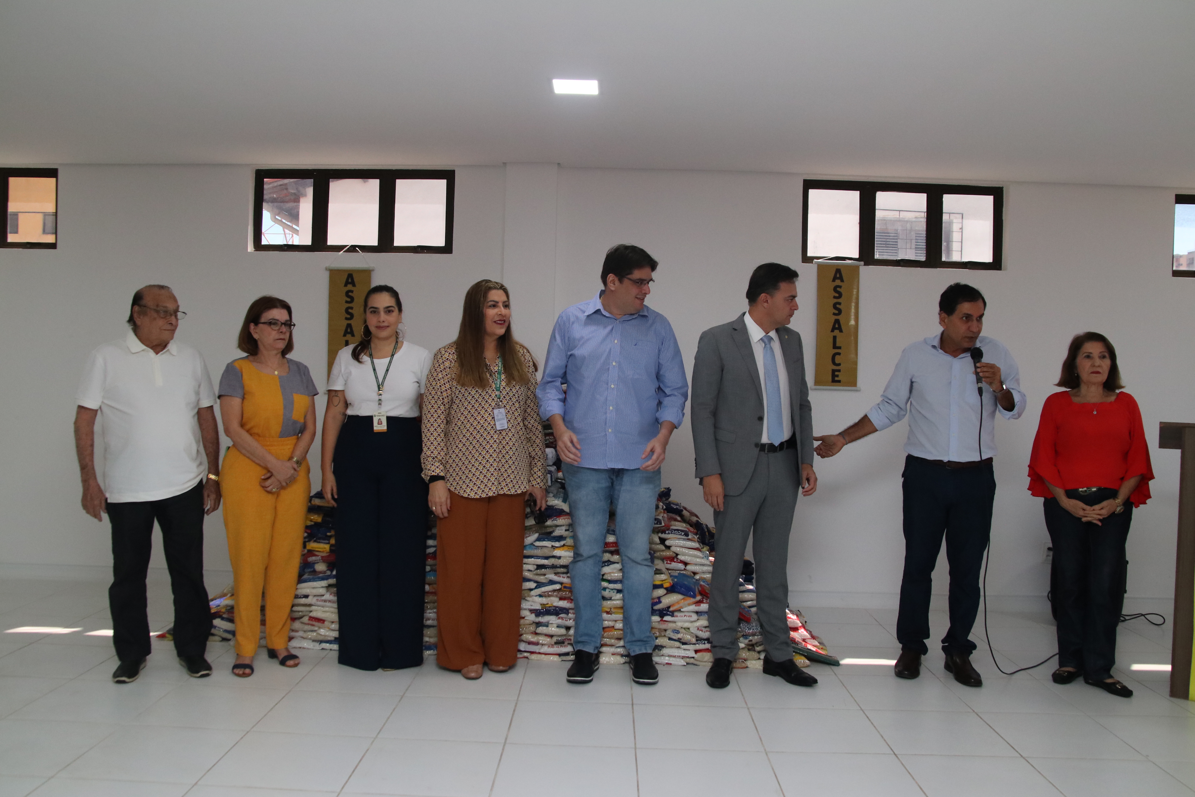 Luis Edson Sales, presidente da Assalce, ao discursar na atividade