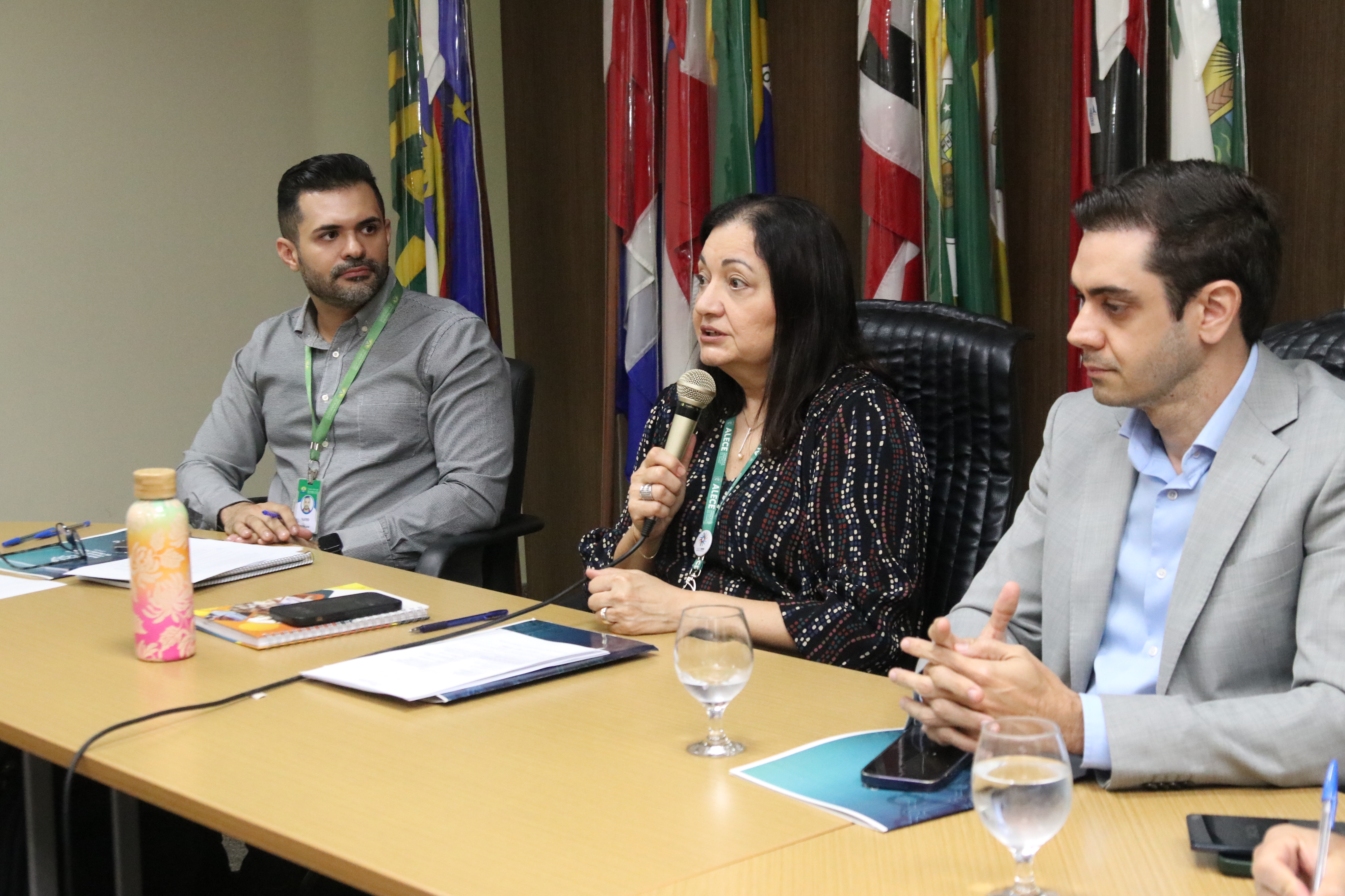 A Controladora da Alece, Sílvia Correia, comandou  e reunião.