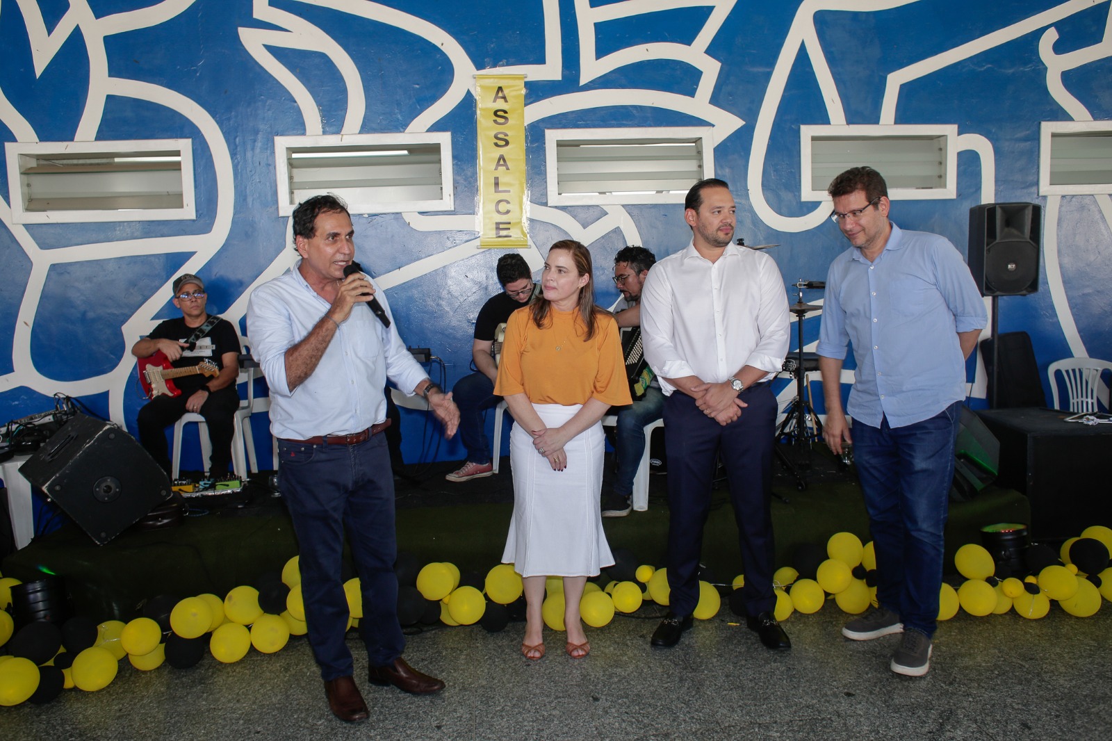 Presidente da Assalce, Luis Edson Sales, durante o evento