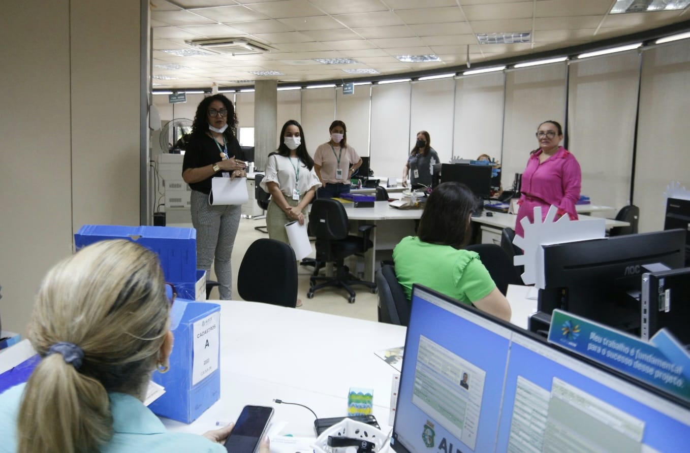 A blitz teve início pelo Departamento de Gestão de Pessoas e vai percorrer todos os setores da Alece