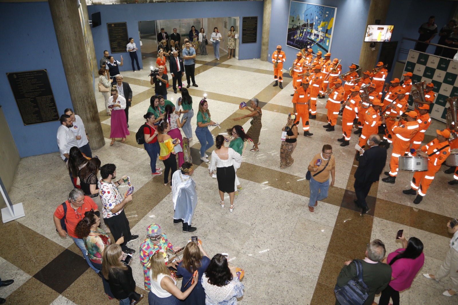 Blitz foi executada ao som de marchinhas de Carnaval