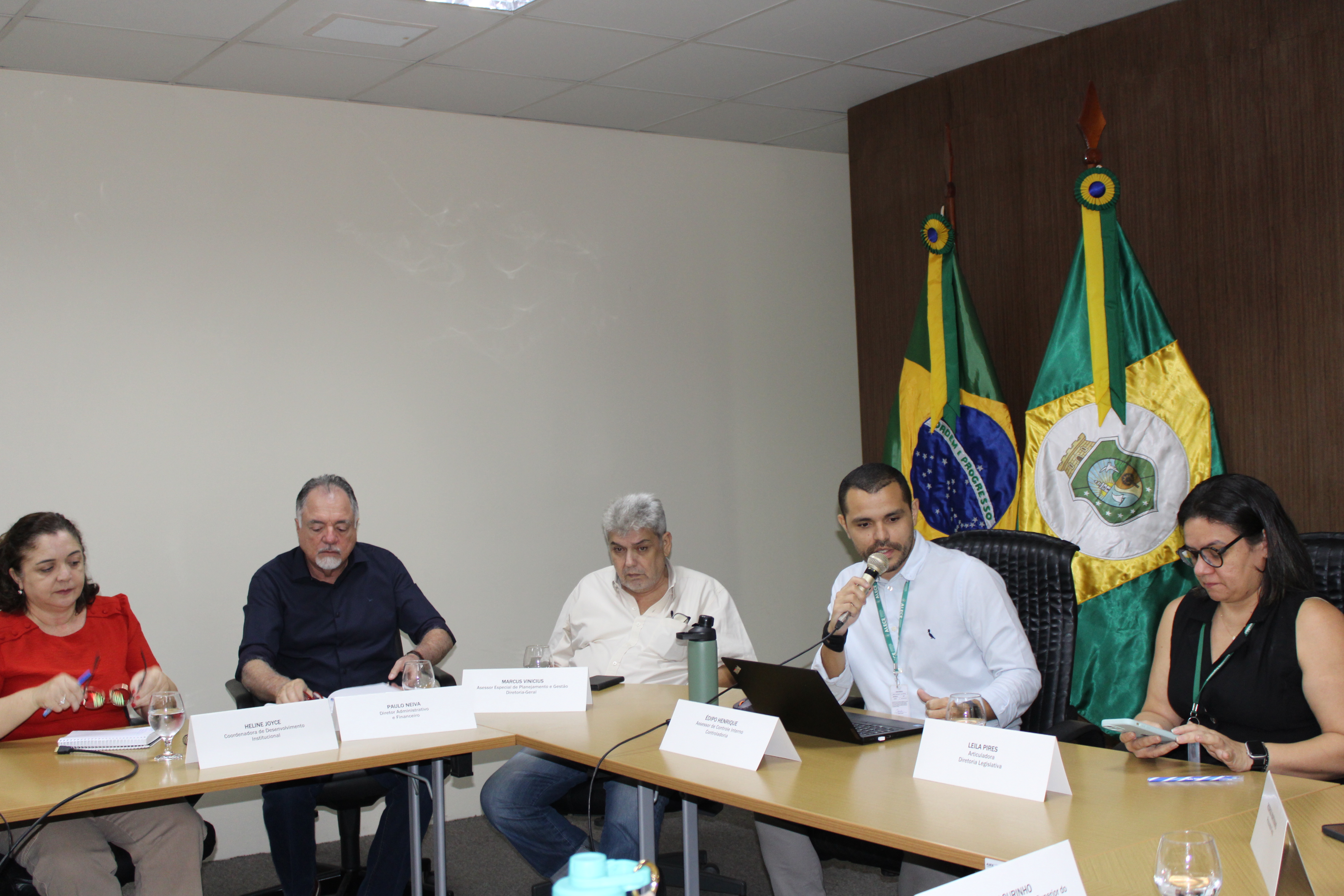 Reunião tratou do monitoramento de projetos e ações estratégicas da Alece